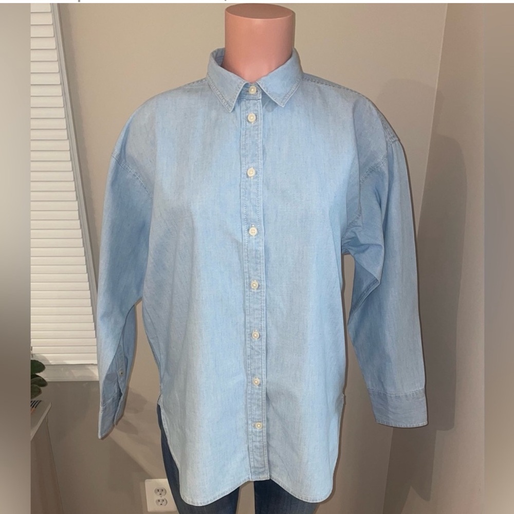 J Crew Relaxed-fit chambray shirt
